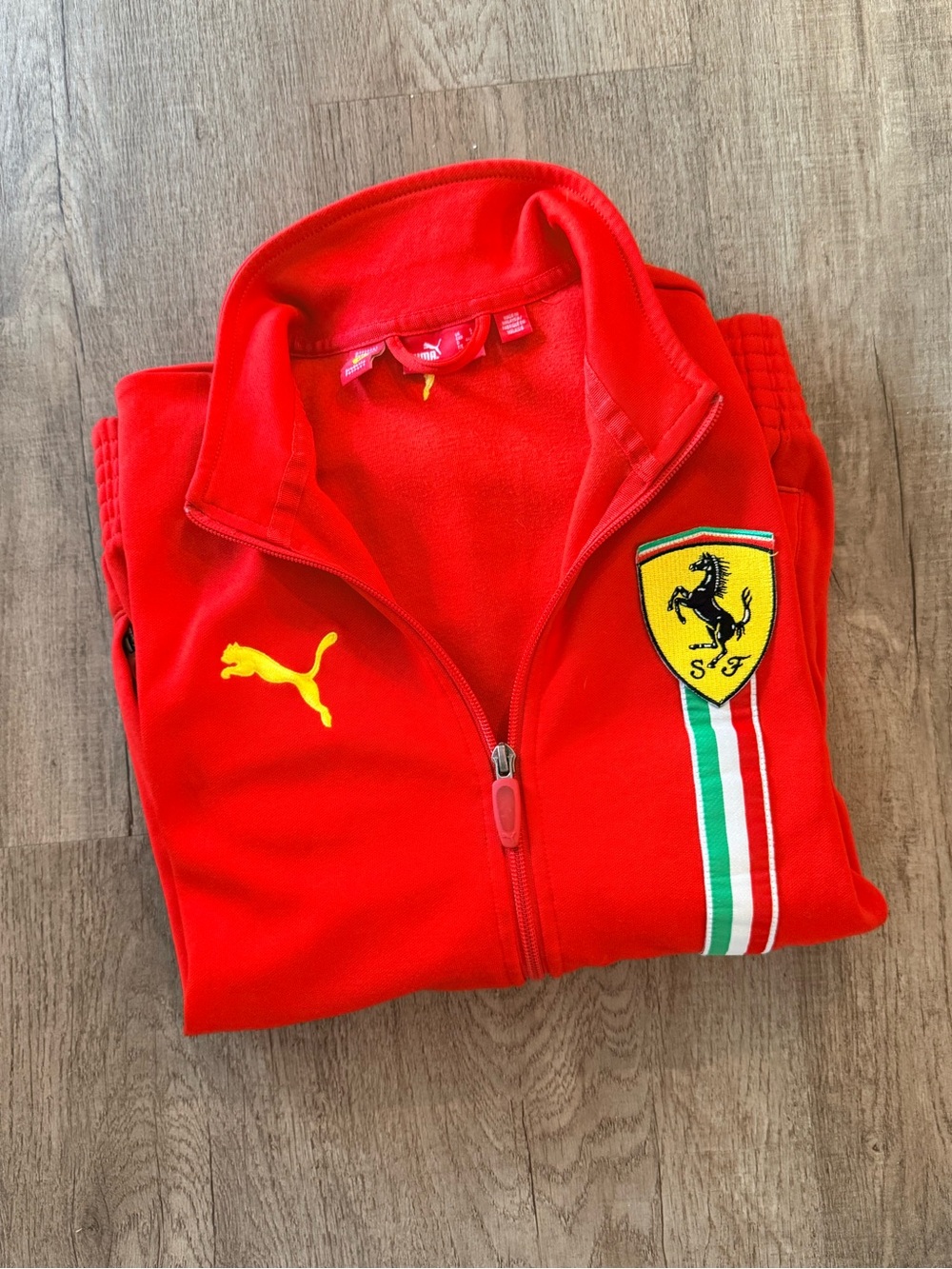Puma X Ferrari Red Zip-Up Jacket